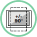 Rotazione monitor +/- 90°