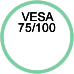 Standard Vesa 75x75 e 100x100
