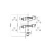 23270 barra posizionamento 4 monitor misure